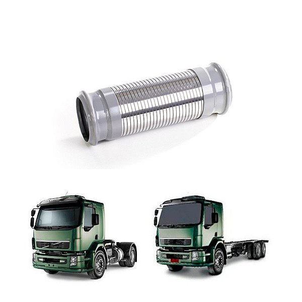Tubo Flexivel Volvo Vm Original 21974508 Inóx 250mm - 4p