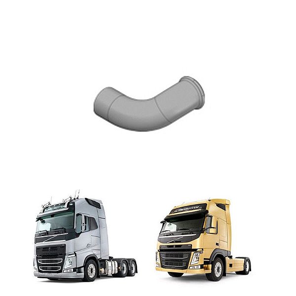 Tubo Saida Silencioso Volvo Fh Original 20535484 -5polegadas