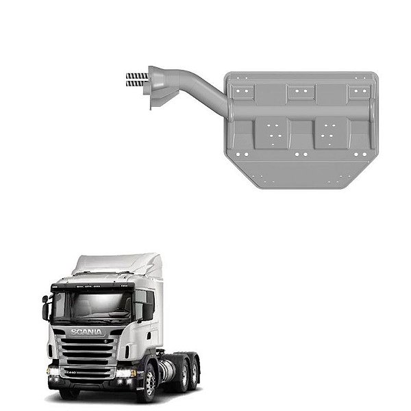 Suporte Paralama Traçado Scania 124 Traseiro Lado Direito