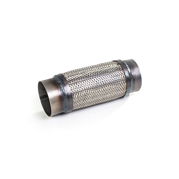 Tubo Flexível Malha Aço Adaptação Inóx 2 Polegadas 350mm