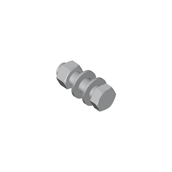 Conjunto Parafuso Abraçadeira Meia Lua M12 X 45mm
