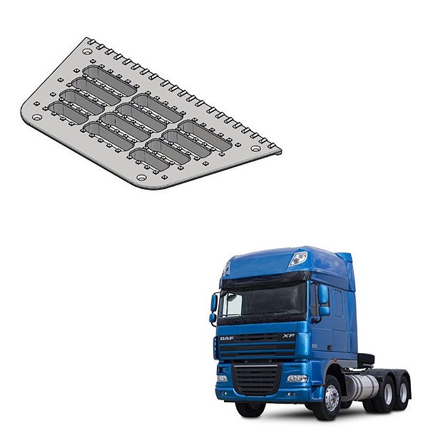 Estribo DAF XF Central Lado Esquerdo Cod Original 673143