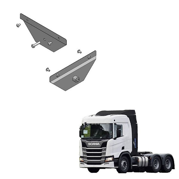 Suporte Placa Dianteira Scania Serie 6 NTG 2021 2022