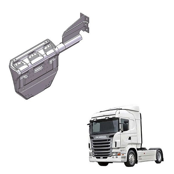 Suporte Paralama Scania Euro 5 Feixo de Mola Lado Direito