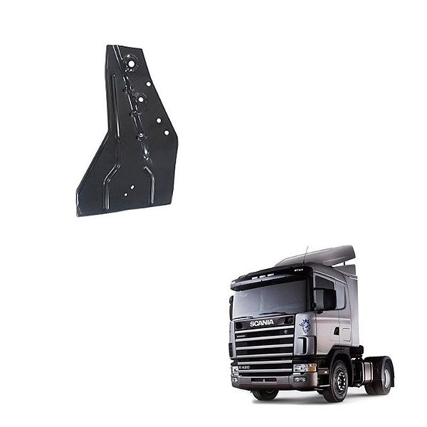 Suporte Caixa Roda Scania Serie 4 T Dianteiro Lado Esquerdo