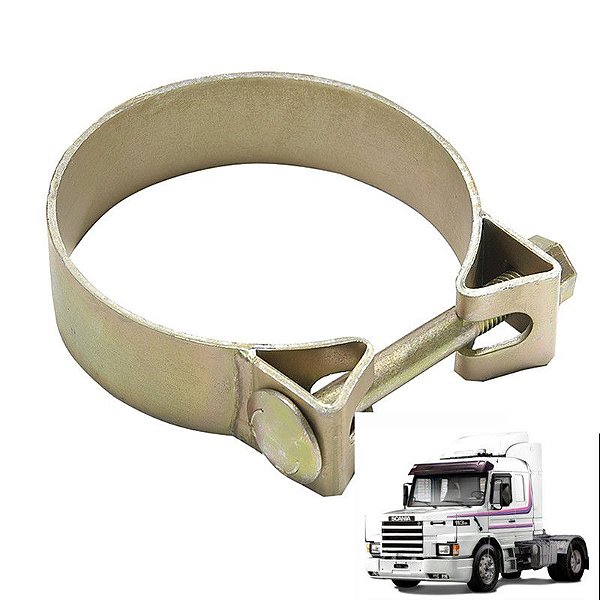 Abraçadeira Tubo Silencioso Scania T R 112 E 113 Cod 328928