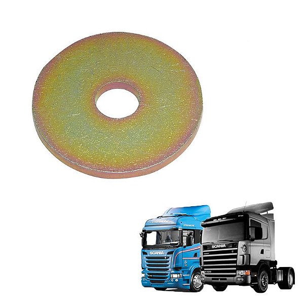 Arruela Suporte Traseiro Cabine Scania T / R 94 / 114 / 124