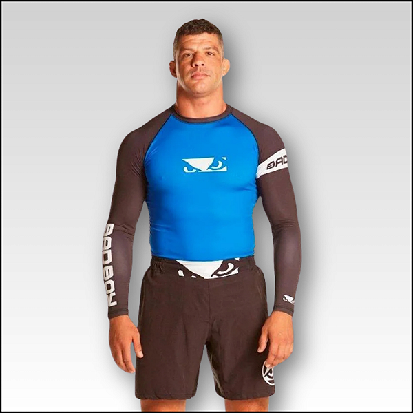 Rash Guard Jiu Jitsu Badboy - Azul