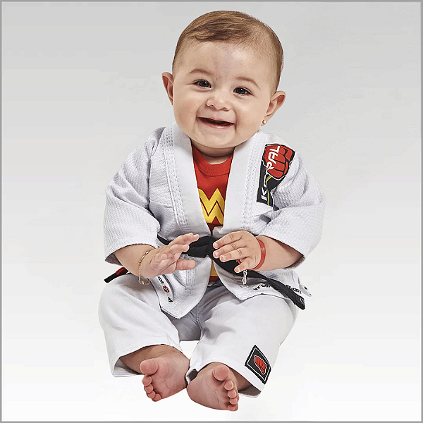 Kimono Baby Jiu-jitsu Branco Koral