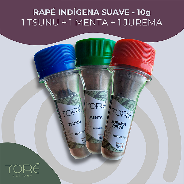 Kit 3 Rapés Indígenas - Suave - Toré Nativos