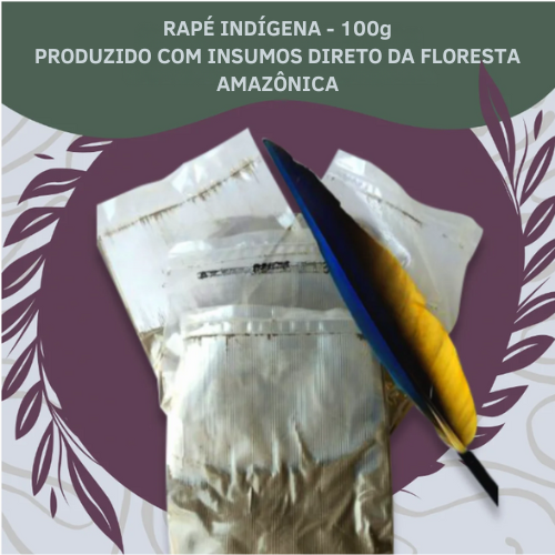 100g de Rapé Indígena - Embalada a vácuo