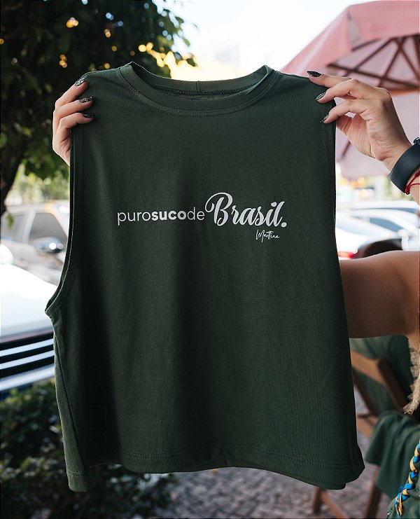 REGATA CROPPED - PURO SUCO DE BRASIL