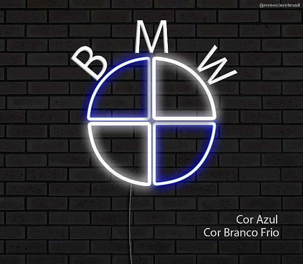 BMW - Luminária em Neon de LED (A=27cm x L=28cm)