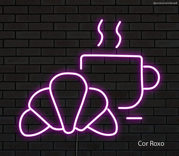 Croissant - Luminária em Neon de LED (A=21cm x L=25cm)