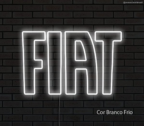 Fiat - LV - Luminária em Neon de LED (A=20cm x L=32cm)