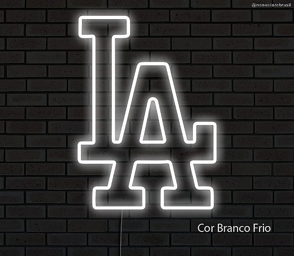 LA / Los Angeles - Luminária em Neon de LED (A=25cm x L=18cm)