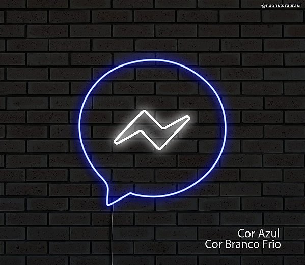 Messenger - Luminária em Neon de LED (A=27cm x L=27cm)