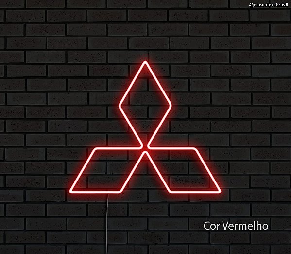 Mitsubishi - Luminária em Neon de LED (A=20cm x L=23cm)