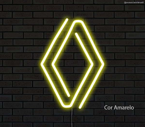Renault - Luminária em Neon de LED (A=20cm x L=14cm)