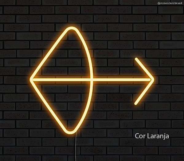 Sargitário (Signo) - Luminária em Neon de LED (A=19cm x L=22cm)