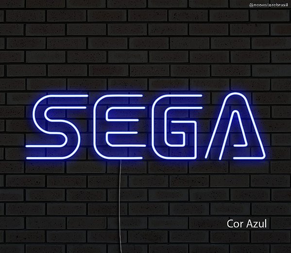 SEGA - Luminária em Neon de LED (A=15cm x L=54cm)