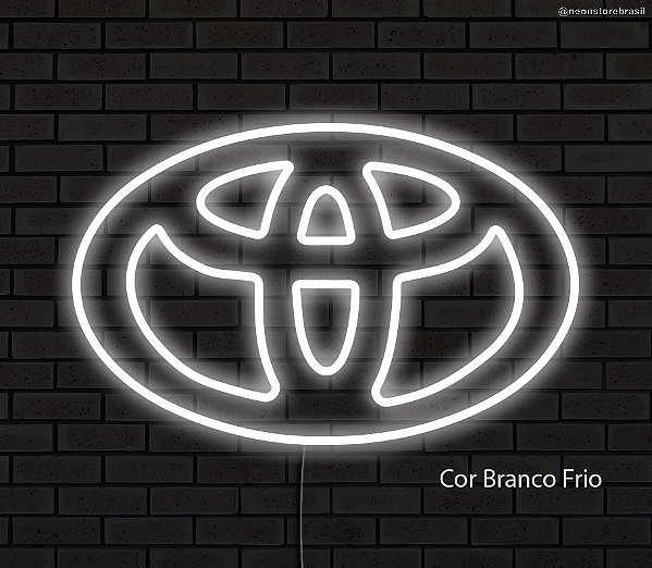 Toyota - Luminária em Neon de LED (A=19cm x L=30cm)