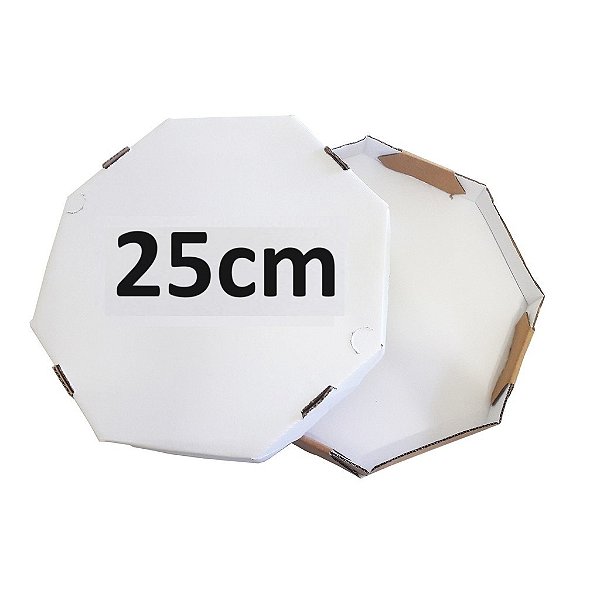 CAIXA DE PIZZA OITAVADA 25CM