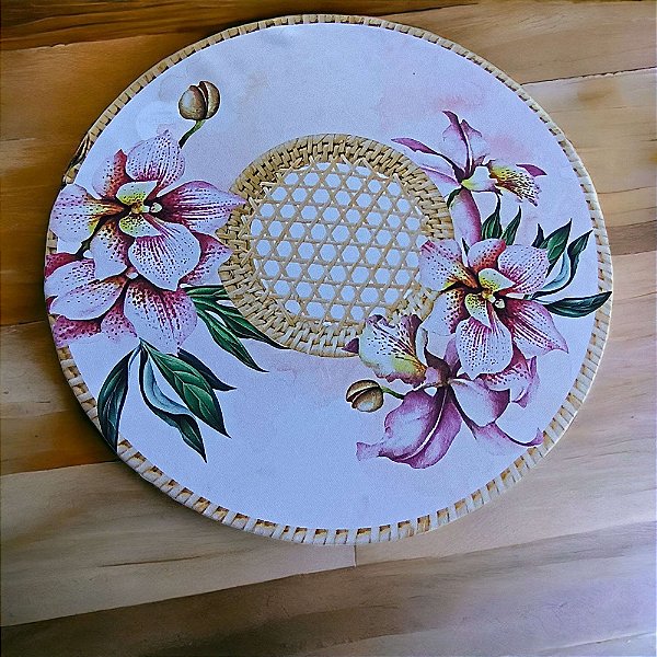 Capinha de sousplat orquídea