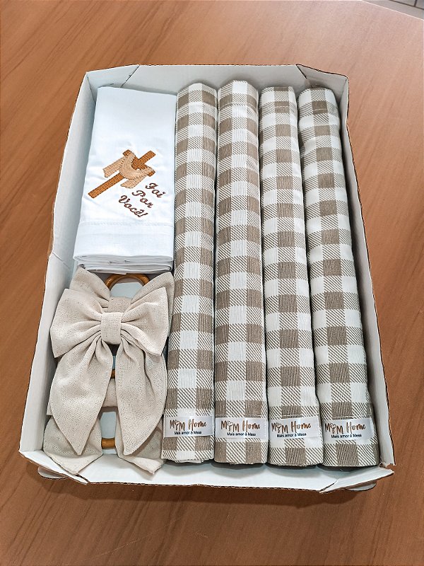 Kit Americano Bordado Tema Cristão – Foi por você