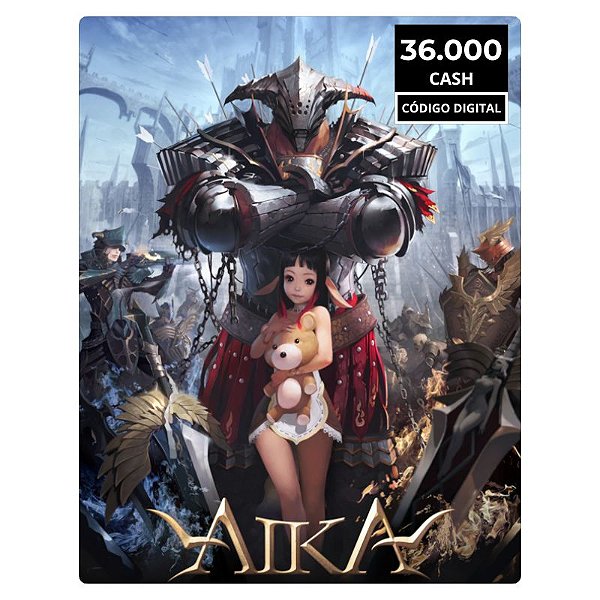 Aika Online 36.000 Cash - Cartão Recarga Código Digital