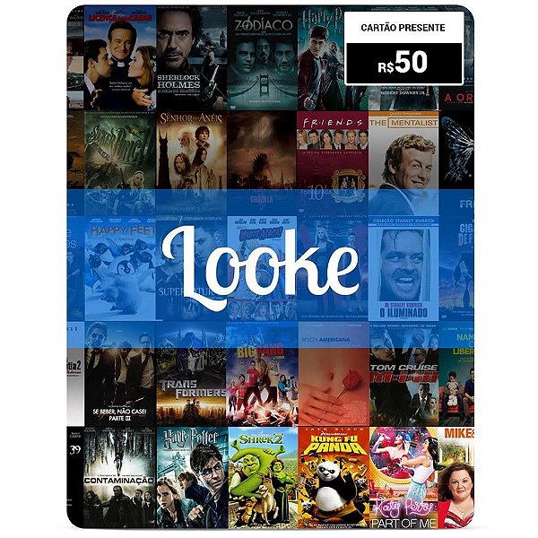Looke Filmes e Series R$50 Reais Gift Card - Cartão Presente Digital