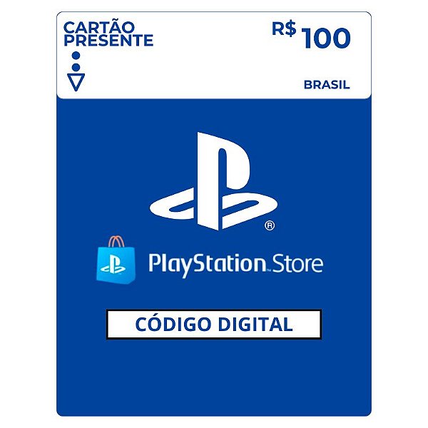 Playstation Store R$100 Reais Gift Card Brasil - Código Digital