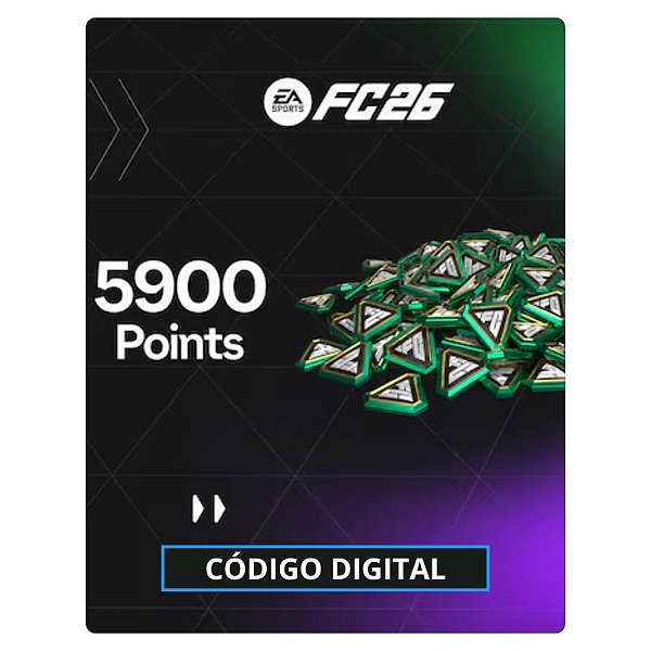 EA SPORTS FC 26 - 5.900 FC Points PS4 e PS5 Código Digital