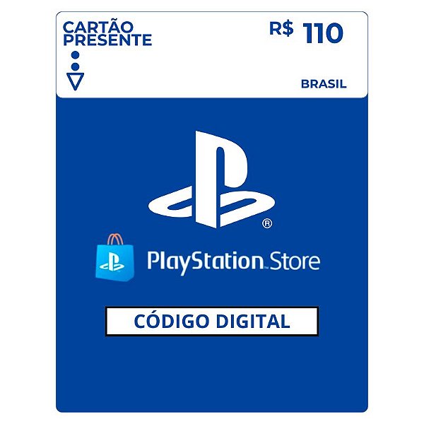 Playstation Store R$110 Reais Gift Card Brasil - Código Digital