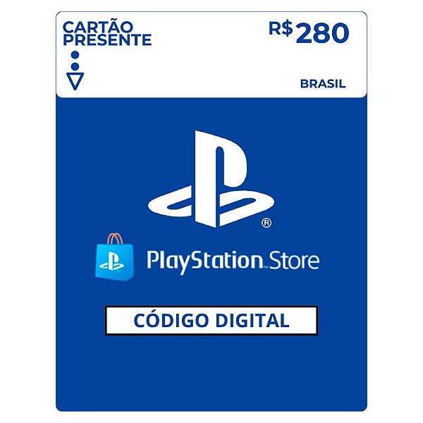 Playstation Store R$280 Reais Gift Card Brasil - Código Digital
