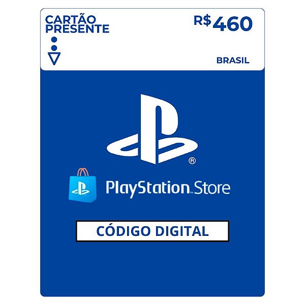 Playstation Store R$460 Reais Gift Card Brasil - Código Digital