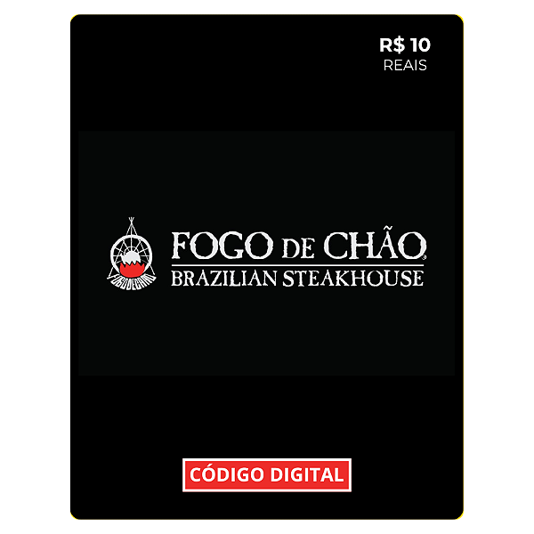 Gift Card Fogo de Chão - Código de Resgate R$10