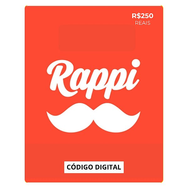 Gift Card Rappi - Código de Resgate R$ 250