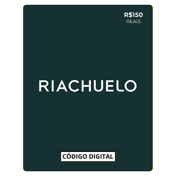Gift Card Riachuelo - Código de Resgate R$150