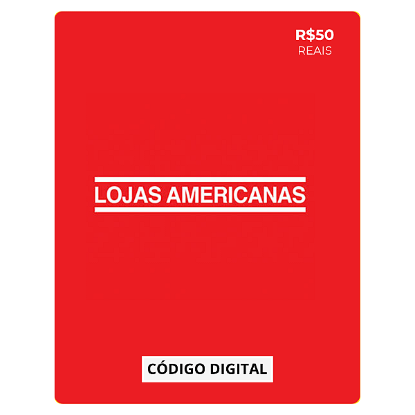Gift Card Americanas - Código de Resgate R$50