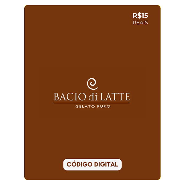 Gift Card Bacio di Latte - Código de Resgate R$ 15