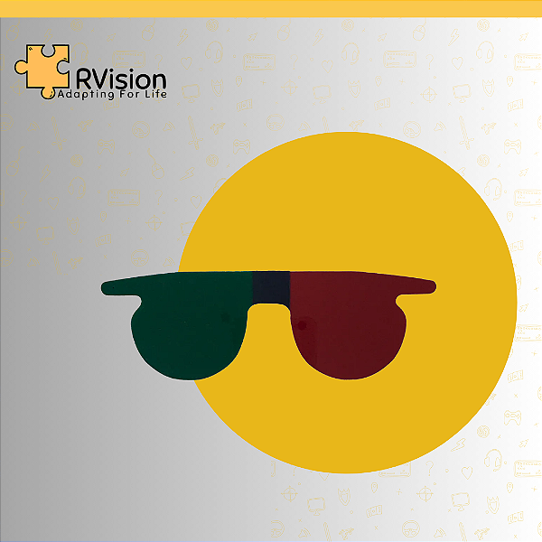 LENTES ANTISSUPRESSIVAS COM FILTRO VERDE E VERMELHO