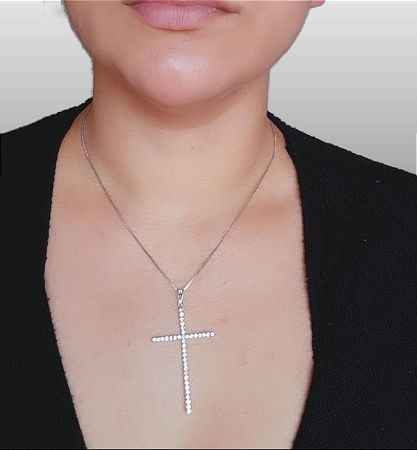 Colar crucifixo - Mila Acessórios - #vivaasuarealessencia