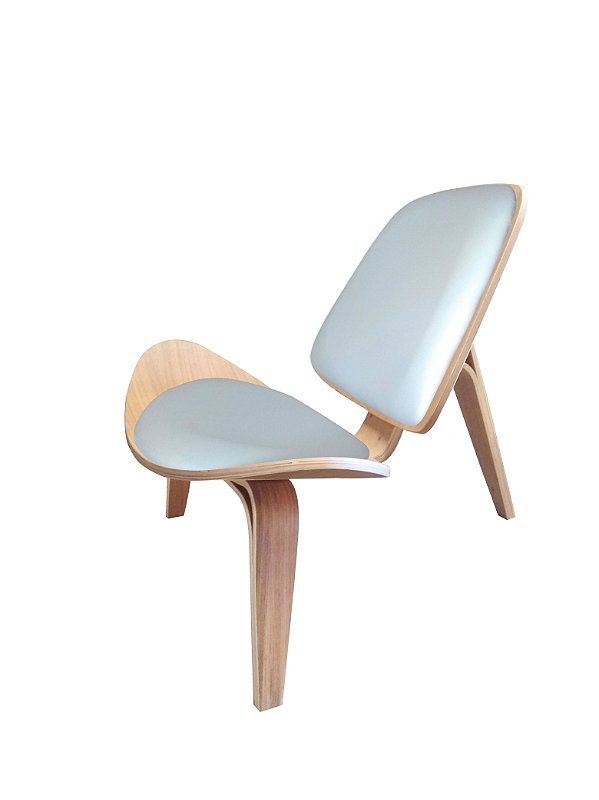 Poltrona Cadeira Freijó Shell Corino