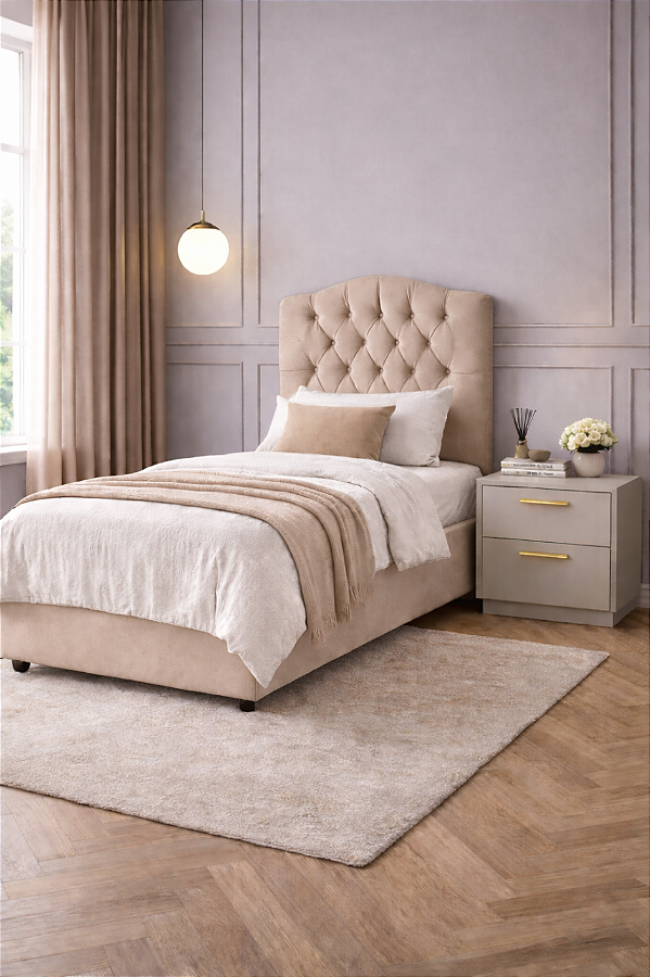 Cabeceira Para Cama De Solteiro 90cm COR: CAPUCCINO