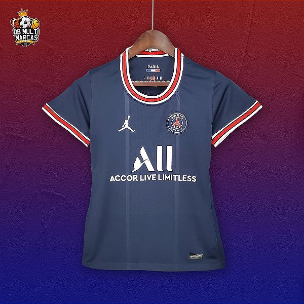 camisa psg jordan feminina