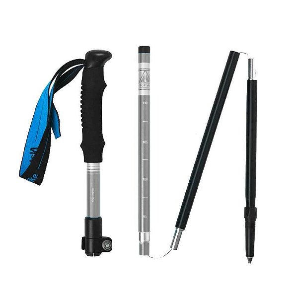 Bastao de Caminhada Alu-Z Cor:Prata