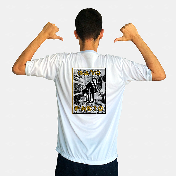 Camiseta Dry Gato Preto