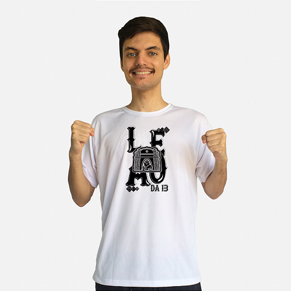 Produtos do Leão da 13 - Camiseta Dry e Azulejos
