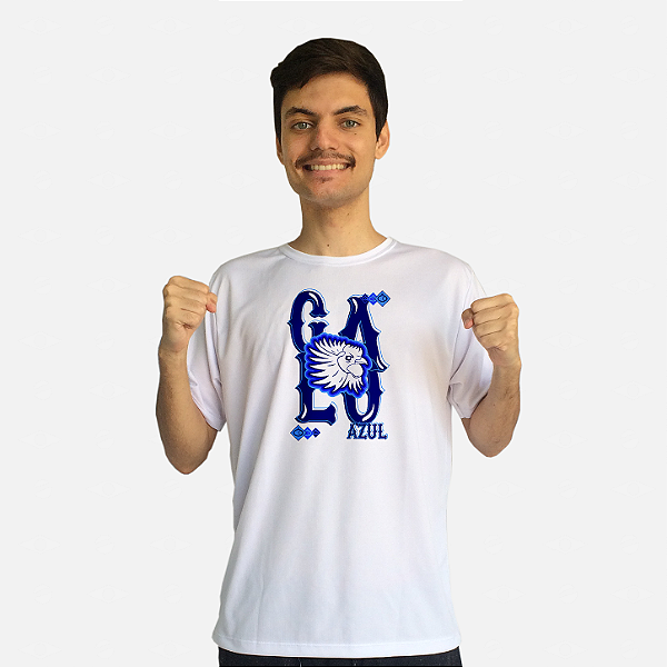 Produtos do Galo Azul - Camiseta Dry e Azulejos